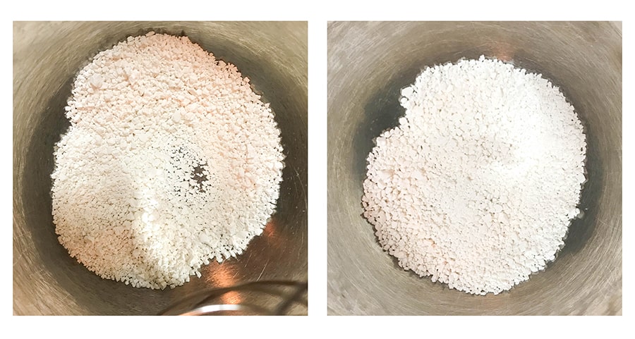 白玉粉をつぶす