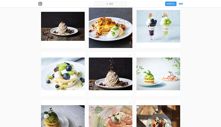【J.S.パンケーキカフェ】Instagram スクリーンショット