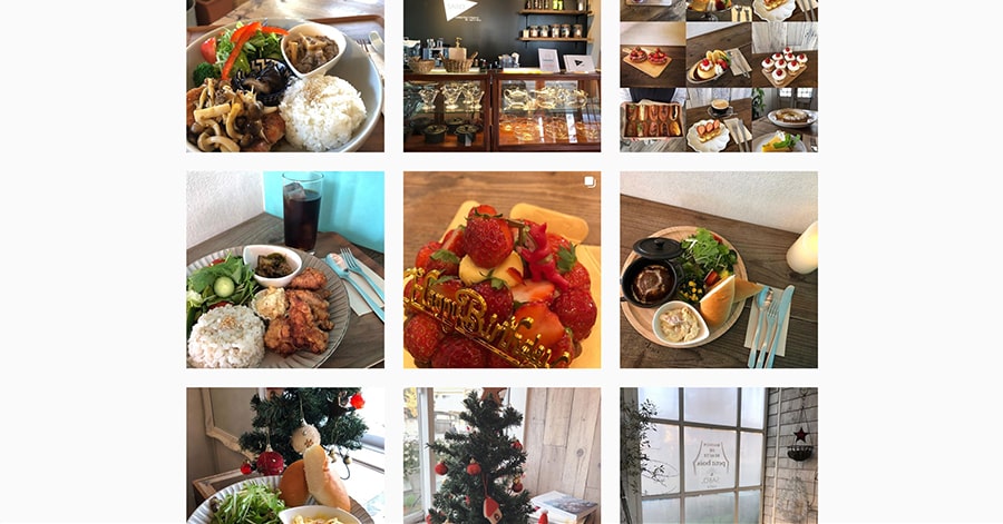 【SABO cafe】Instagram スクリーンショット